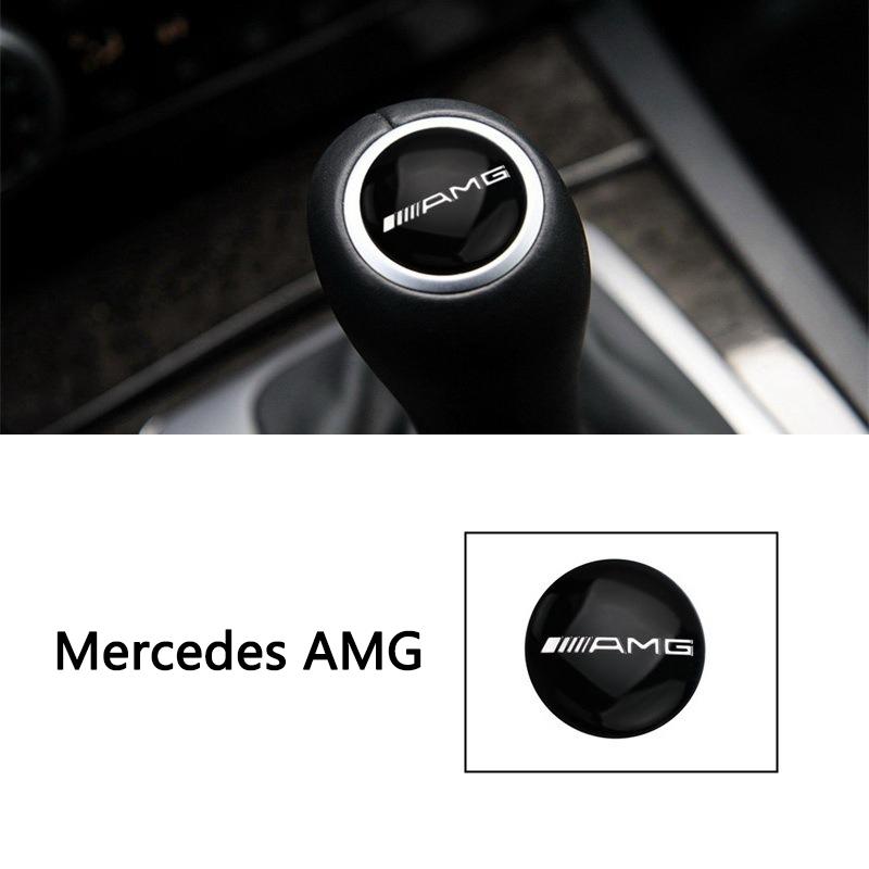 27MM Car Gearbox Control Lever Sticker Shift Handle Decals Accessories For Mercedes Benz AMG W204 W205 W203 W212 W213 W201 W210 OS5