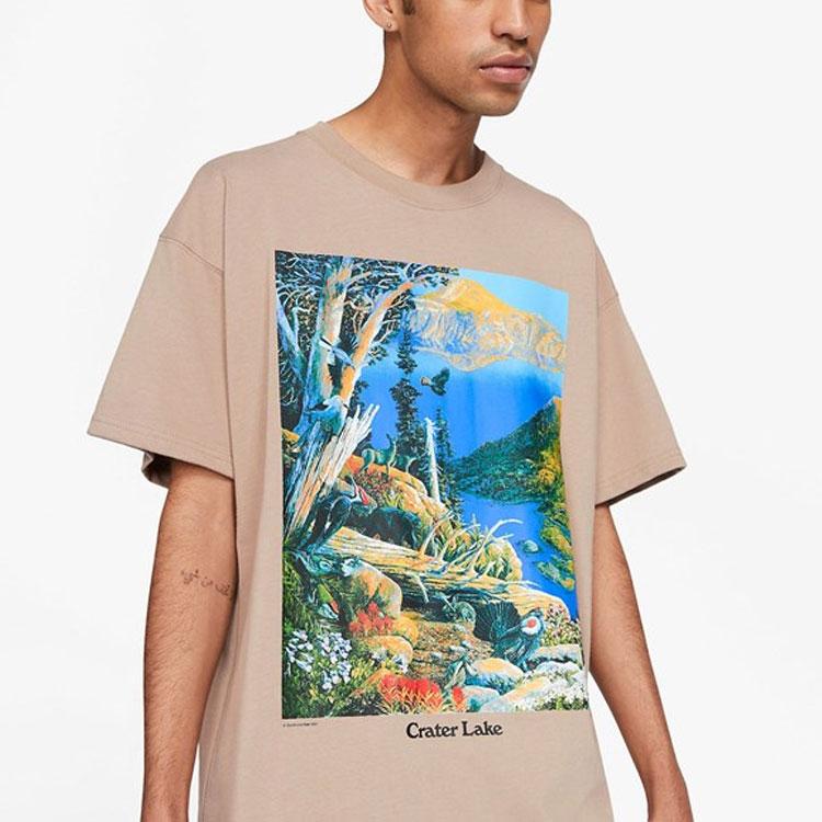 Nike NRG ACG Short-Sleeve Crater Lake Tee Khaki/White Men Tops Brown DA4877-247