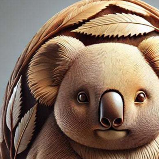 Yousheng Animal Easter Carving Craft Egg Wooden Owl Squirrel Monkey Animals Carved Eggs for Home Tiered Tray Table Decor