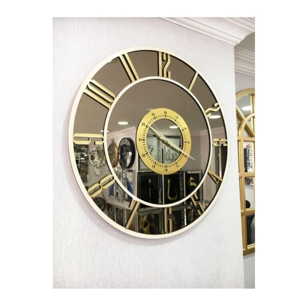 Decorative Wall Clock With Real Mirror (40cm)
