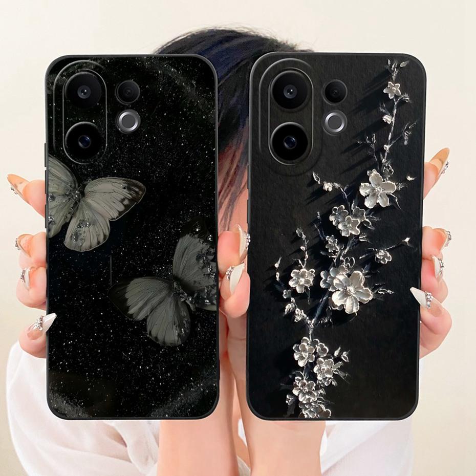 Cute Printed Phone Case For Vivo V60 / V60 Lite 4G 5G Soft Silicone Shockproof Cases For Vivo V 60 V60lite Covers Bumpers