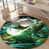 1pc Genshin Impact Alhaitham1 Design Printed Area Round Carpet for Bedroom Living Room Home Decor Rugs Mat Non Slip Mat Rug for Bedside