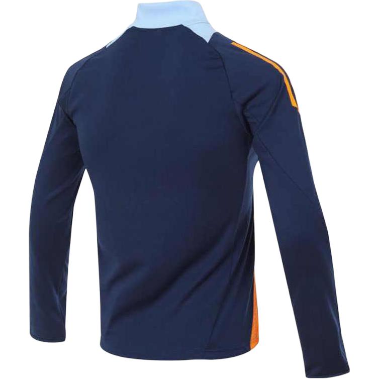 Adidas Свитшот футбольной серии «Реал Мадрид» Универсальный Спортивный Удобный Детский свитшот Темно-синий Насыщенно-оранжевый-желтый Ярко-синий JE4208