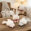 Soft Stuffed Rabbit Doll Pendant Long Ear Stuffed Bag Charm Cartoon Backpack Pendant  Backpack