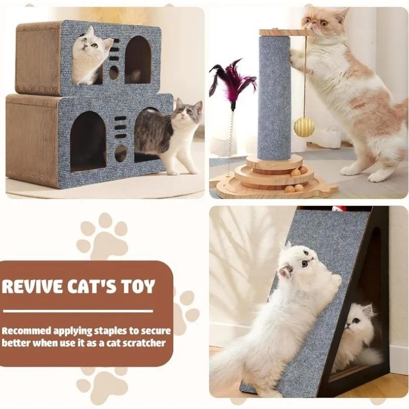 Когтеточка для кошек, коврик для ползания кошек, шлифовальная рамка для лазанья, защита дивана, самоклеящийся ковер, доска для царапин для кошек