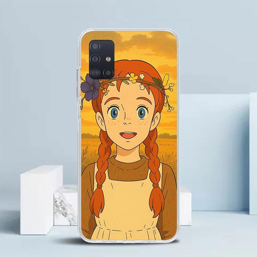 A-Энн из Зеленых Крыш Шерли Мягкий Чехол для Телефона Samsung Galaxy A12 A22 A32 A52 A72 A02S Note 20 Ultra 10 S10 Plus A51 A