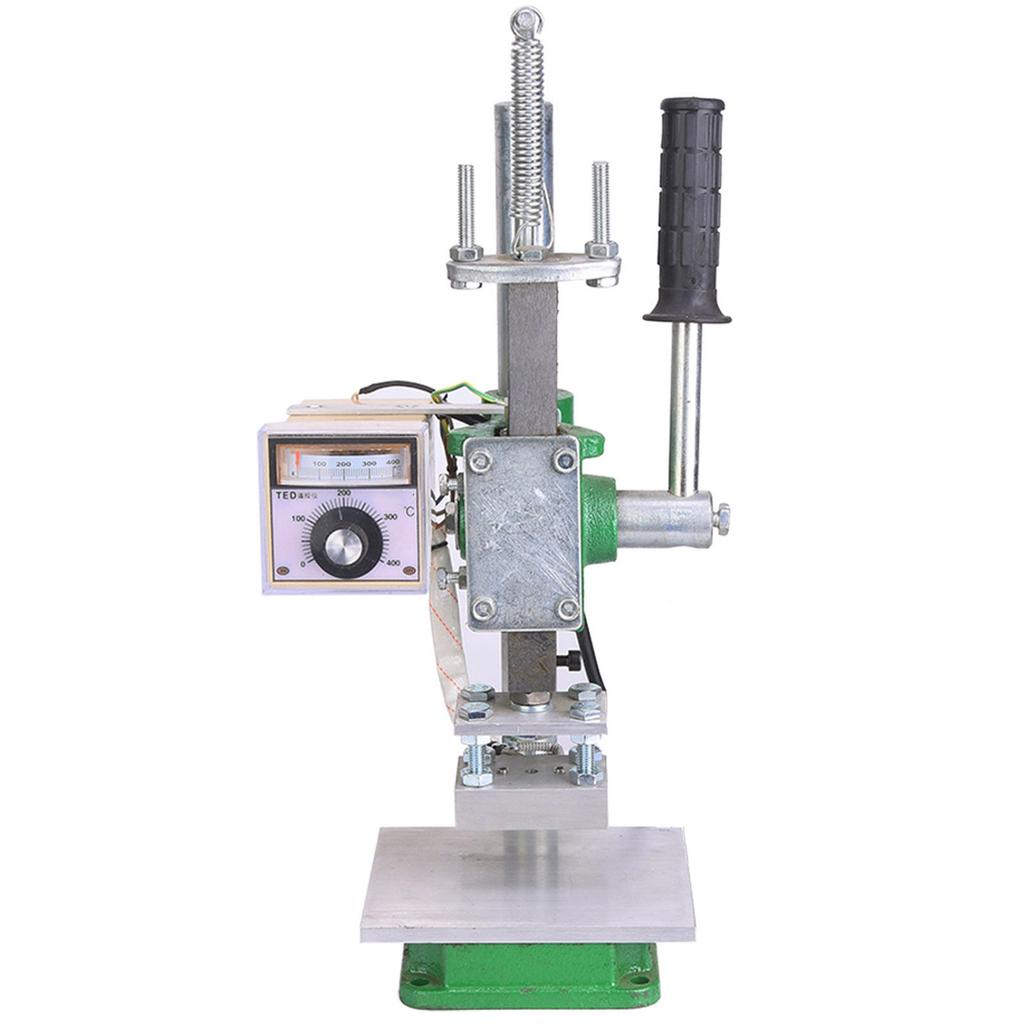 Hot Foil Stamping Machine Portable Leather Craft Pressing Manual Heat Press ToolM EU Plug 220V
