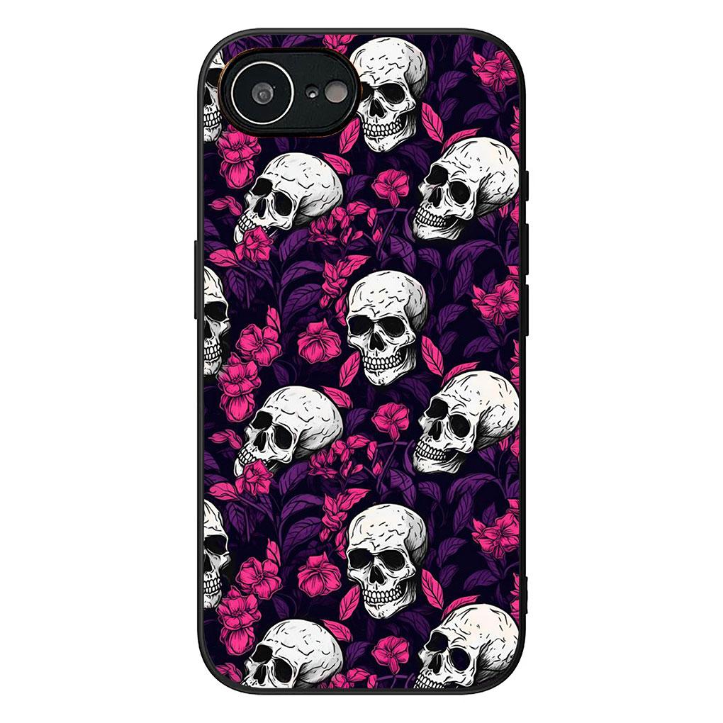 Чехол для Samsung Galaxy Note 20 9 8 S8 S10 S9 Plus A54 A33 A21S A31 M21 S10E A17 Coque Чехол для телефона Цветочный дизайн Череп Цветок Роза