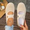 Мода 2025 Лето Новые Вязаные На плоской подошве Женские Одинарные туфли Модные Легкие Одинарные туфли для женщин Дышащие Женские туфли