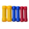 100PCS Bag Pack Fully Insulated BV Butt Splice Connectors, Long Tube Wire Joint Cold Crimp Cable Splices Terminals
