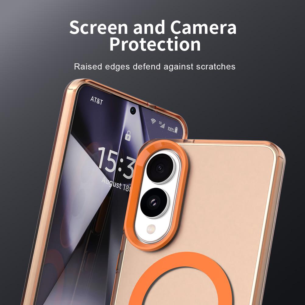 For Samsung Galaxy S25 Edge Case Compatible with MagSafe Anti Drop Hybrid Phone Back Cover