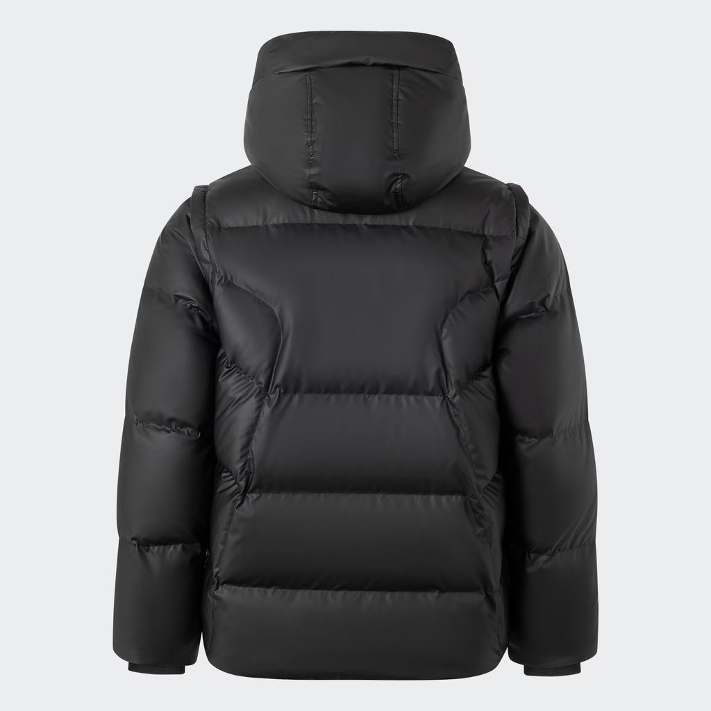 Adidas Оригинальная куртка-пуховик ADC 2 в 1 DJ M со съемным теплым спортивным капюшоном, мужская черная JW1367