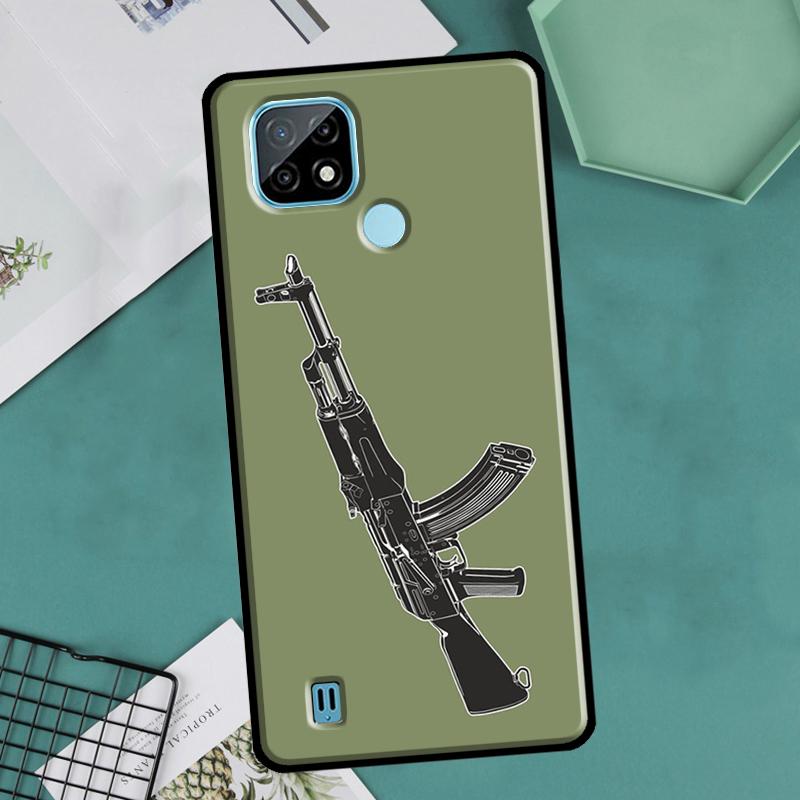 Чехол Ak 47 Gun для OnePlus 10 9 Pro 8T 9R 10R Nord2 для Realme 8 Pro 9 GT Neo 3 2 Master 8i 9i