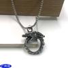 Ouroboros Titanium Steel Necklace Domineering Men'S Pendant Hip Hop Jewelry Vintage Sweater Chain