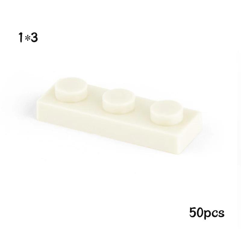 50 шт. Пластина 1x3 3623 Совместимая с Известным Брендом Строительный Блок Классические Строительные Блоки Игрушки MOC DIY