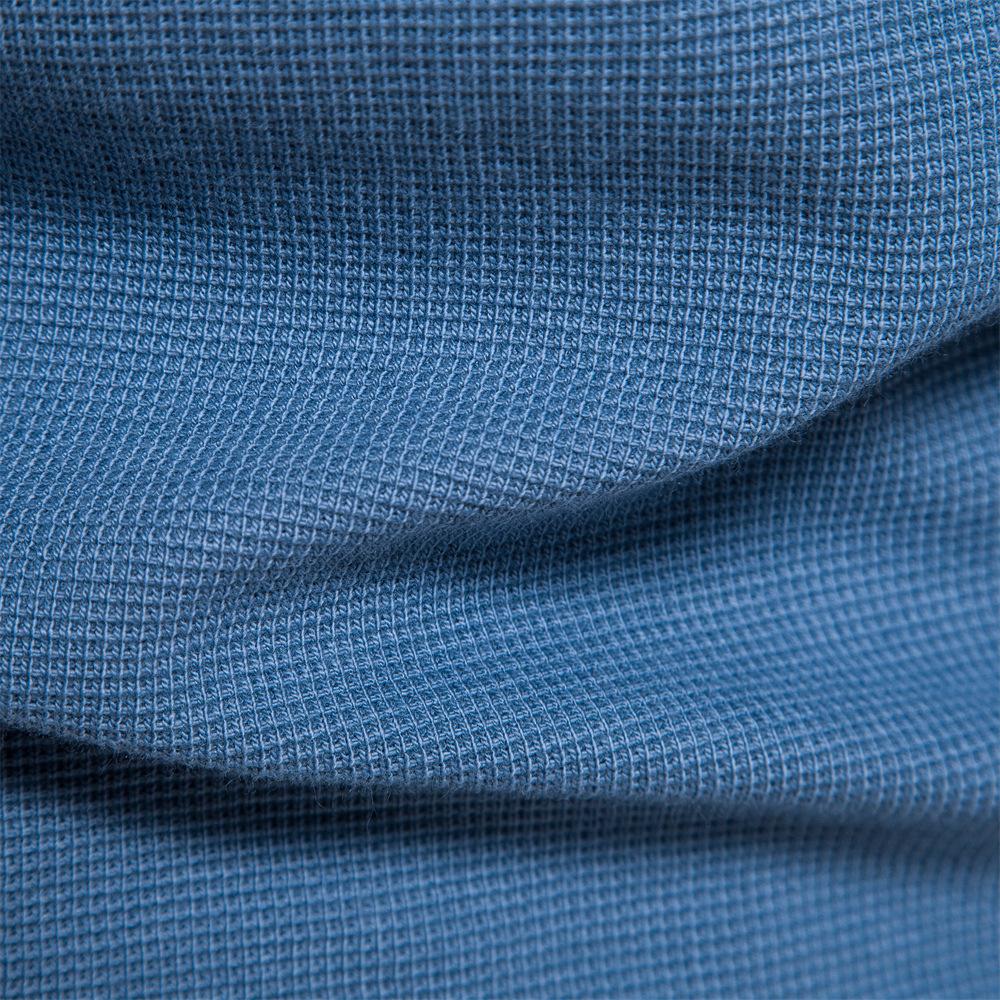 Мужская осенне-зимняя базовая футболка с круглым вырезом в европейском и американском стиле, с длинным рукавом, вафельная футболка, однотонный пуловер