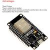 ESP-WROOM-32 ESP32 ESP-32S 2,4 ГГц двухрежимный WiFi + Bluetooth двухъядерный микроконтроллерный процессор интегрированный с антенным усилителем радиочастот