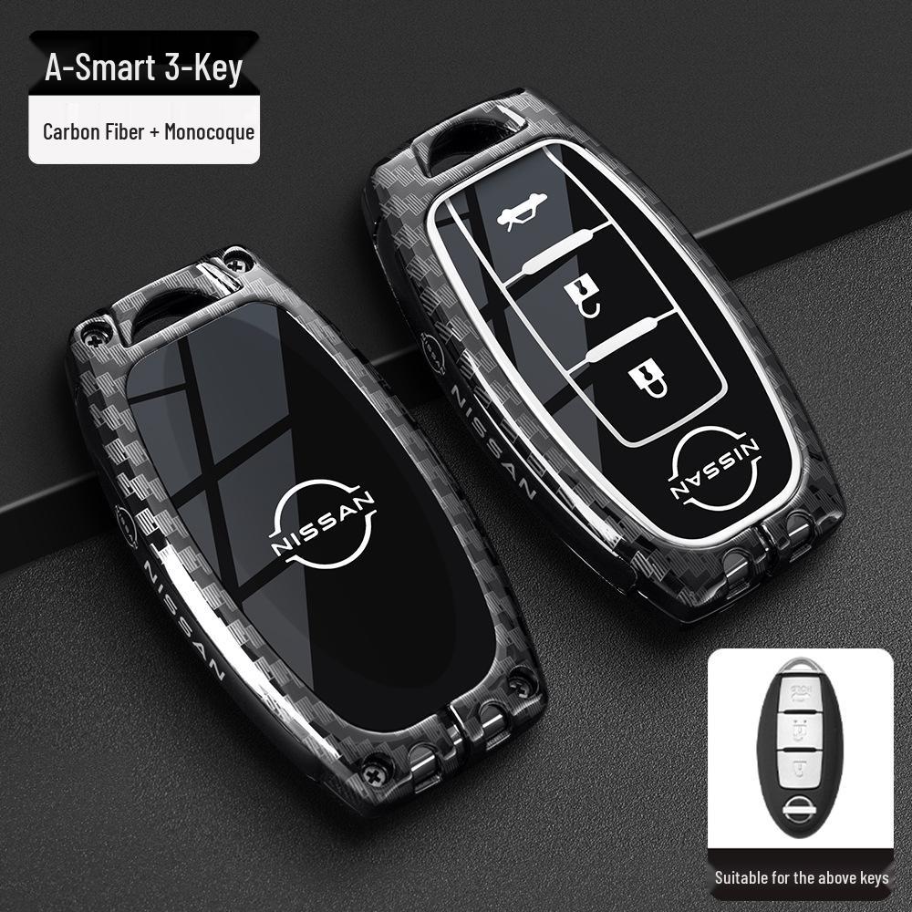Чехол для ключей Nissan: Подходит для новых моделей Sylphy, Teana, Tiida, Qashqai, X-Trail, Bluebird, В комплекте брелок для мужчин