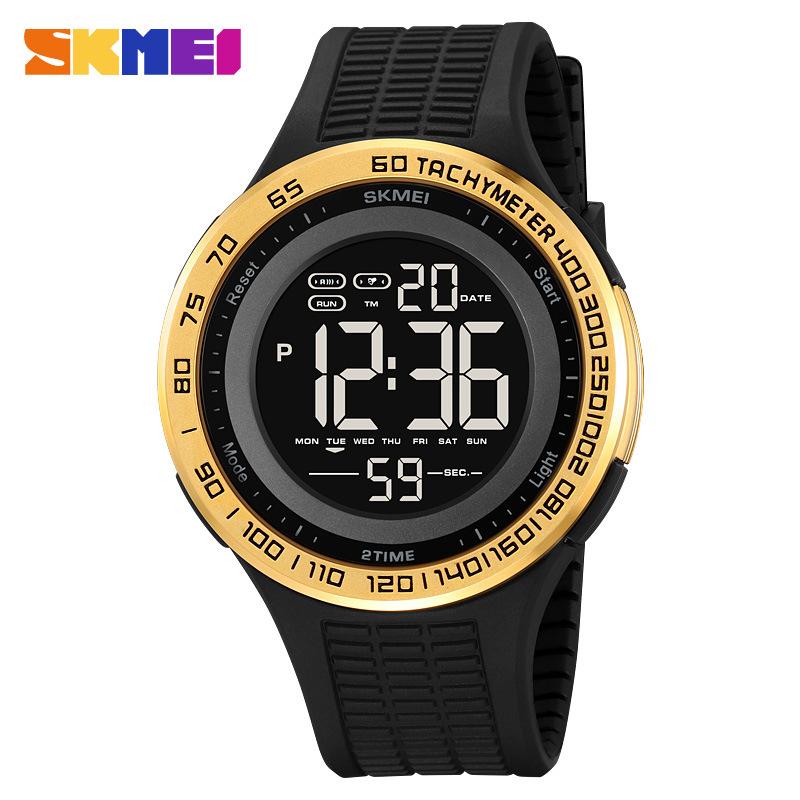 Moment Beauty Мужские электронные часы Модные светящиеся водонепроницаемые многофункциональные студенческие электронные часы Торговец