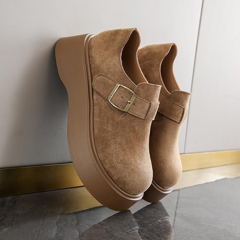 Модная женская повседневная обувь на толстой подошве, платформа, ретро, повседневная, удобная, новый дизайнер, спортивная, для улицы, для ходьбы, 2025