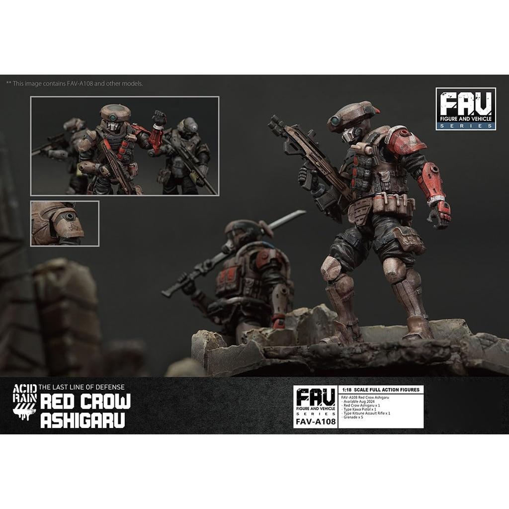 HiPlay TOY ALLIANCE ACID RAIN Акагарасу Асигару Экшн-фигурка Окрашенный Готовый продукт 1/18 FAV-A108