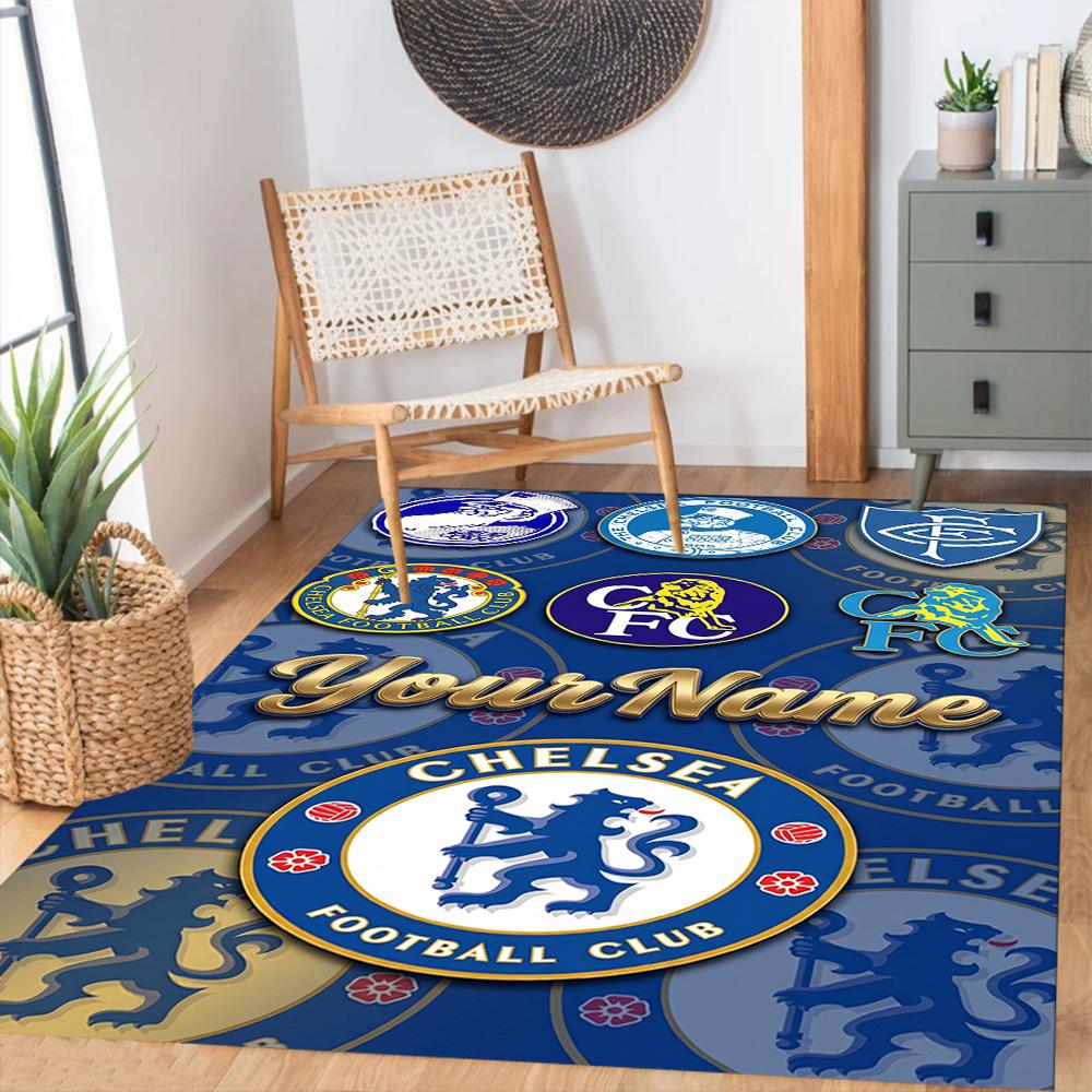 Chelsea Customize Your Name Area Rug Perfect for Playrooms Dormitory Game Room Dining Room Anti-slip Rug Decorate Offices