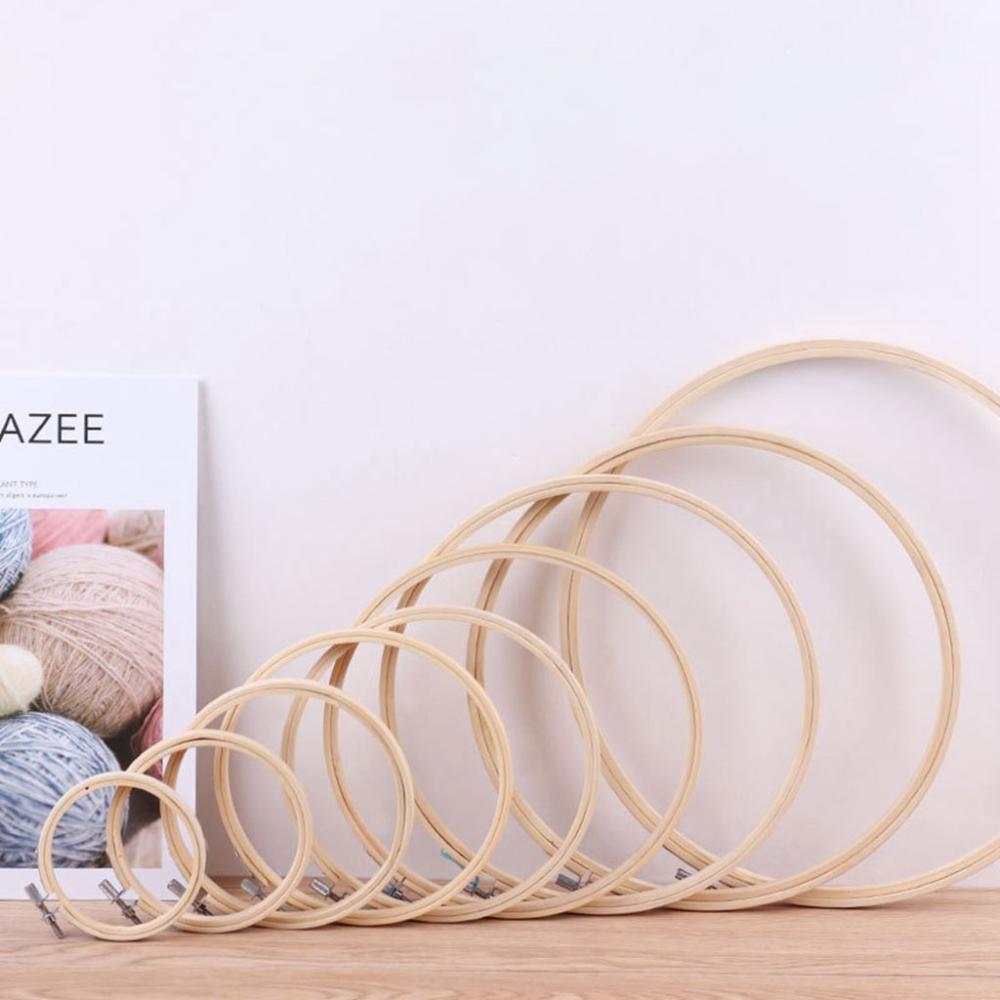 Ручная работа Бамбуковый материал Сделай сам Пяльцы для вышивания Набор для вышивания Швейные инструменты Аксессуары для вышивания крестом