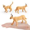 Cross-Border Children's Wild Animal Cognitive Toy - Cheetah & Abyssinian Cat Models