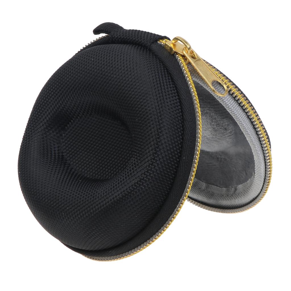 Travel Watch Case,Single Watch Box with Zipper for Storage, Cushioned Round Portable Watch Case for Wristwatches