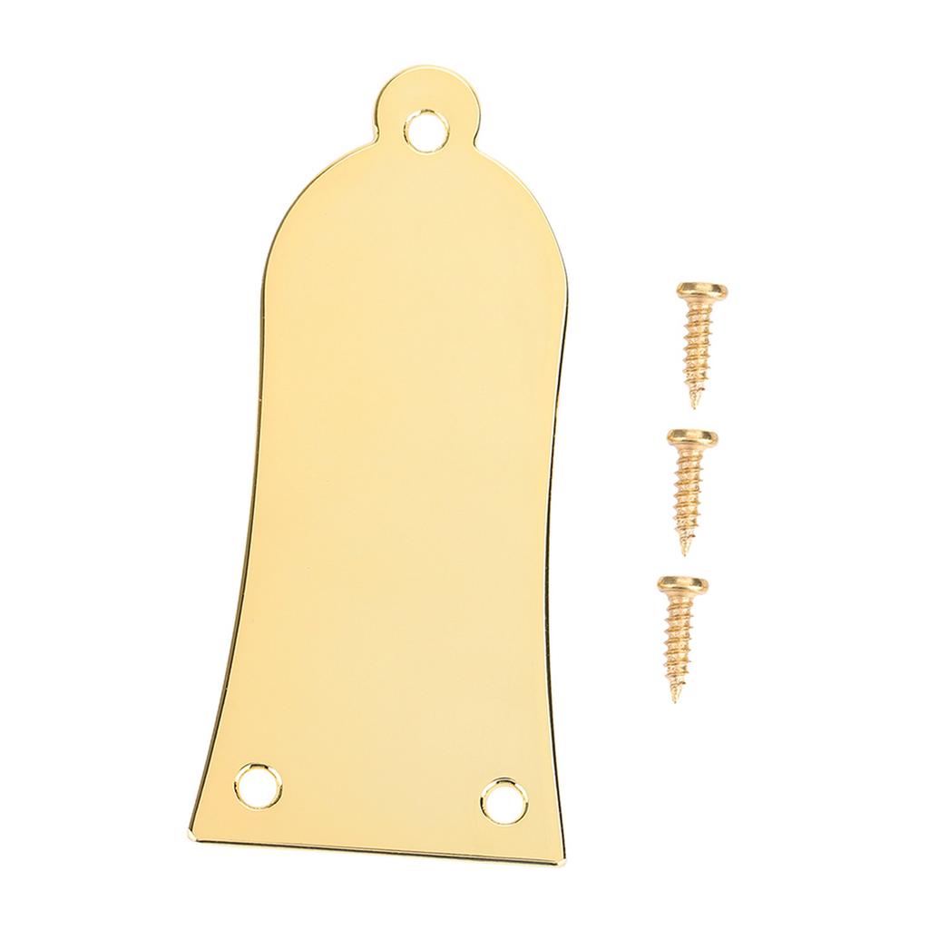 Металлическая крышка анкерного стержня с 3 отверстиями и винтами для замены гитары или бас-гитары(Золото)