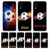 Clear Phone Case for Samsung Galaxy A13 A51 A71 A21S A12 A11 A31 A52 A41 A23 A53 A73 A32 5G A03S Cover Soccer Morocco Football