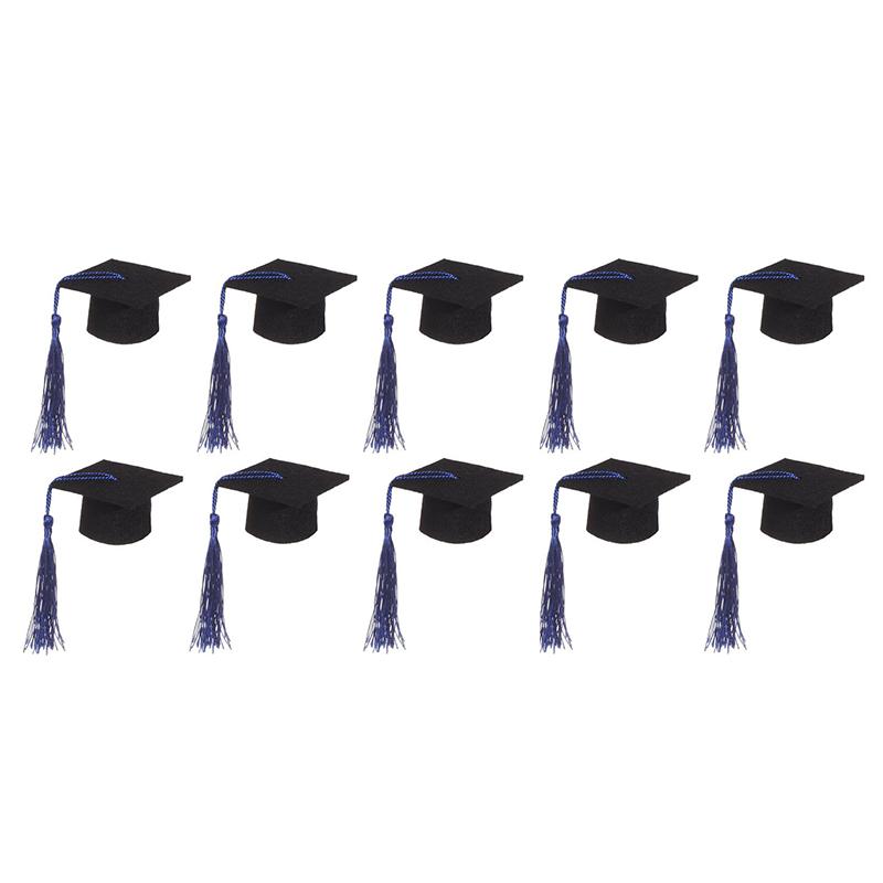 10 шт. шляпа бакалавра докторская кепка костюм цилиндр мини-выпускная шляпа мини-докторская шляпа с кисточками