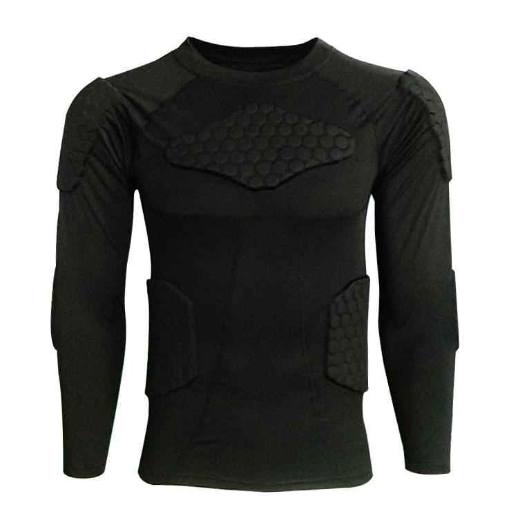 Quick-Dry Anti-Collision Long Sleeve Tight Rugby & Basketball Training Shirt