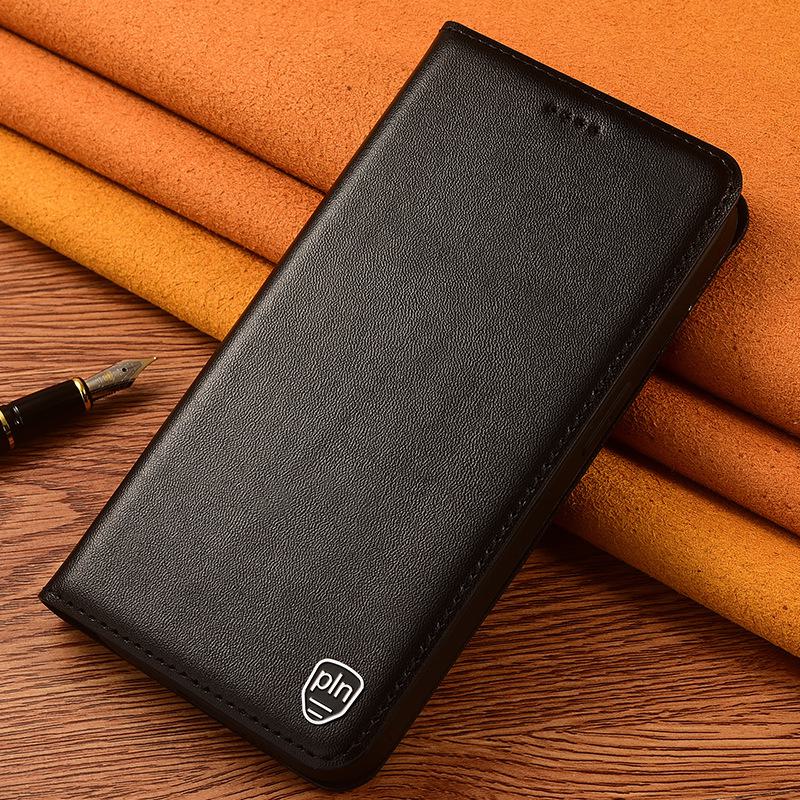 Realme V30T/V15/Q3Pro/Narzo 50 Genuine Leather Flip Cover Case for OPPO.