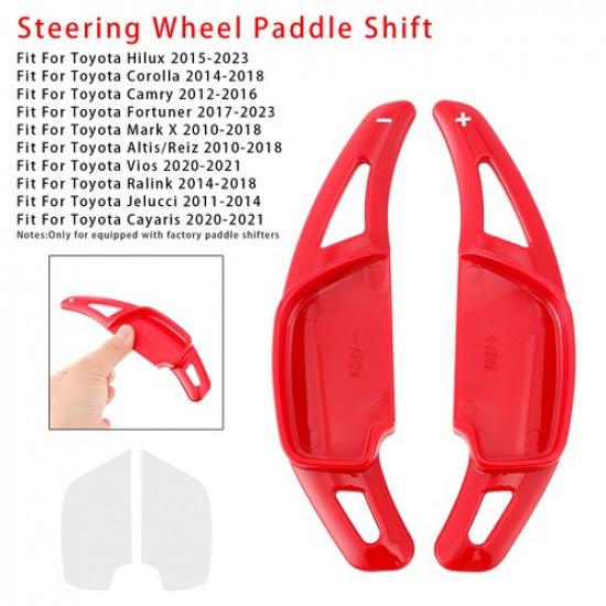Steering Wheel Paddle Shifter Extension For Toyota Hilux Fortuner Red