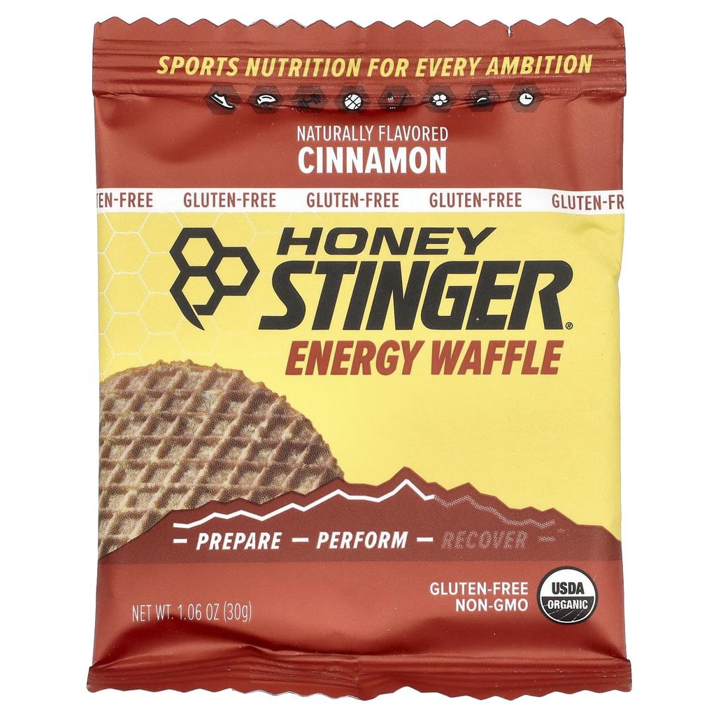 Energy Waffles, Cinnamon Flavor, 12 Waffles, 30G (1.06Oz) Each