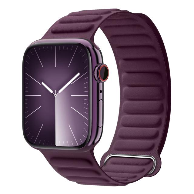 Магнитный петлевой ремешок для Apple Watch 44мм 40мм 49мм 45мм 41мм 38мм Тонкий тканый браслет iWatch Серии 9 8 6 7 SE Ultra 2 3 11 Ремешок