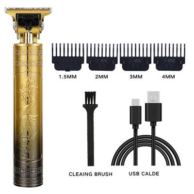 Винтажная электрическая беспроводная машина для стрижки волос T9, профессиональный парикмахерский триммер для мужчин, машинка для стрижки волос, бритва, зажигалка для бороды