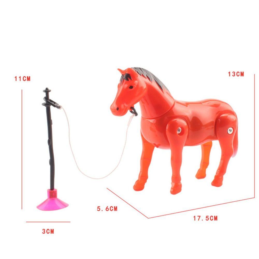 Plastic Electric Horse Model Funny Simulation Toys Horse Circling Toy Children Early Learning Tool