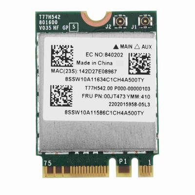 Двухдиапазонная сетевая беспроводная карта WIFI NGFF M2 433 Мбит/с 802.11AC для Lenovo