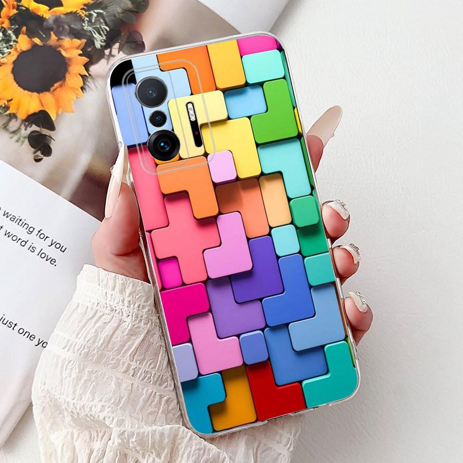 Для Xiaomi 11T Pro Mi11T Крутой Чехол для Телефона с Рисунком Дракона и Тигра Для Xiaomi Mi 11T 11TPro 5G Мягкие Силиконовые TPU Чехлы
