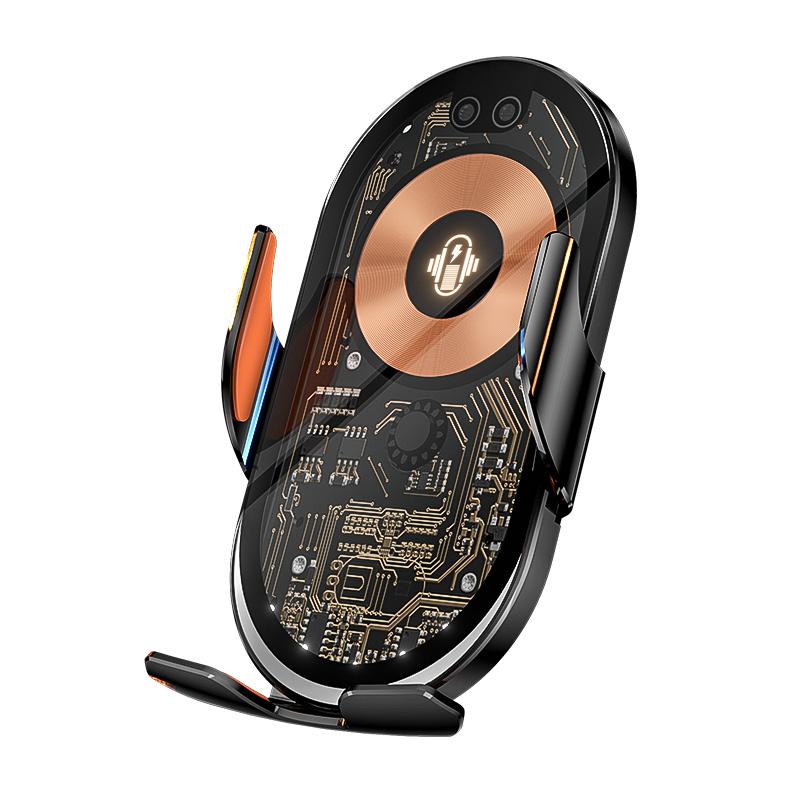 2024 M11 Magic Clip, прозрачный дизайн линий, автомобильный кронштейн с беспроводной зарядкой для мобильного телефона, открывающаяся и закрывающаяся навигационная стойка, автомобильные принадлежности