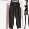 Брюки женские эластичные с высокой талией длинные брюки плюс утолщенные эластичные однотонные универсальные повседневные брюки