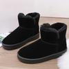 Модные зимние унисекс короткие плюшевые теплые зимние ботинки повседневная обувь новые замшевые меховые ботинки челси ботильоны на плоской подошве на платформе парные ботинки