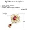 Женская брошь с кристаллами золотого цвета и стразами, полые свадебные украшения для невесты