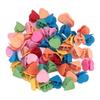 100pcs Mini Heart Claw Clips Tiny Cute Hairpin Hair Decoration Accessories Children Colorful Hair