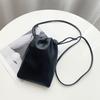 Women's Mobile Phone Bag Faux Leather Crossbody Phone Bag Solid Color Portable