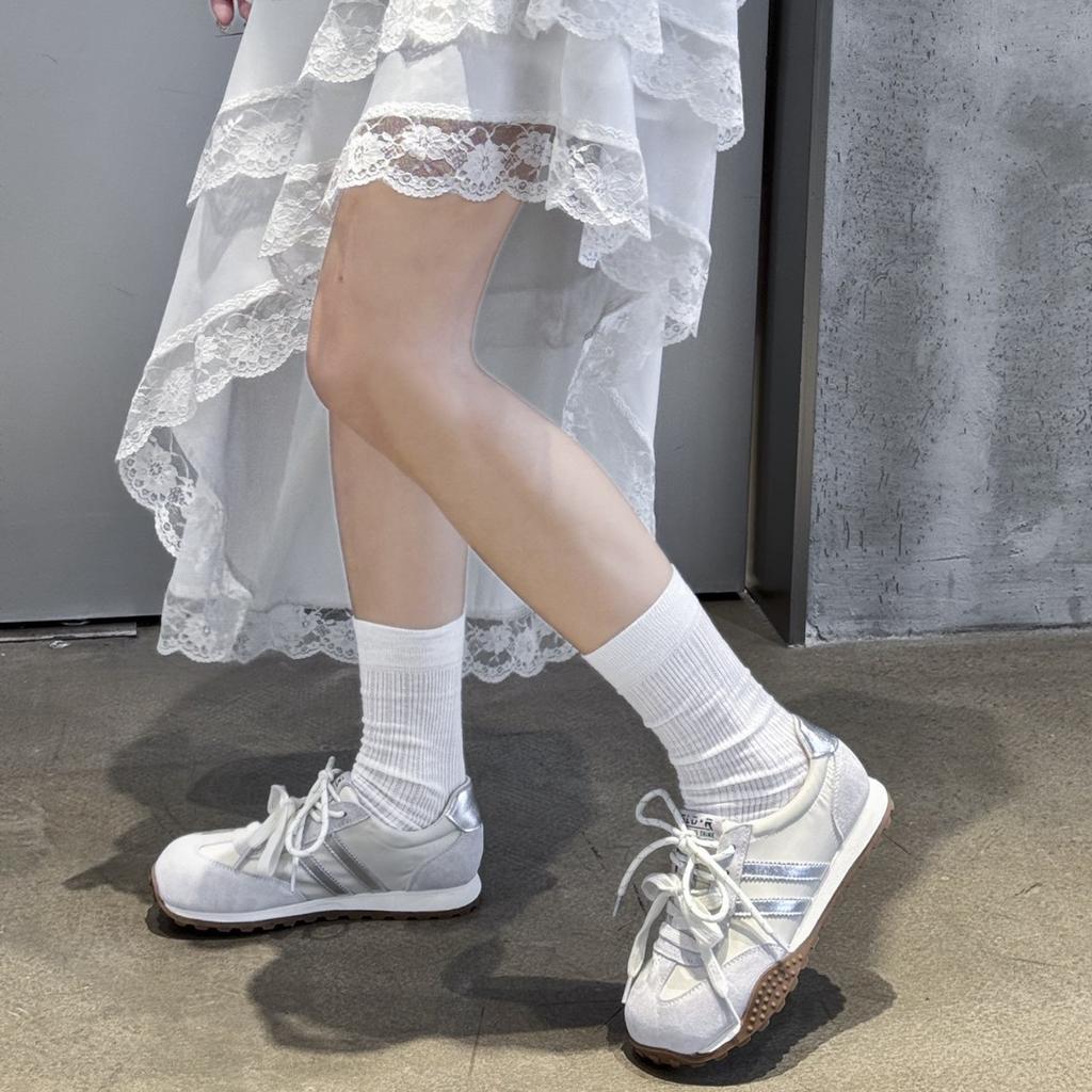 Кожаные ретро-кроссовки Forrest Gump женские весна 2025 года новая пара шнурков дышащая легкая обувь на платформе для спорта и отдыха