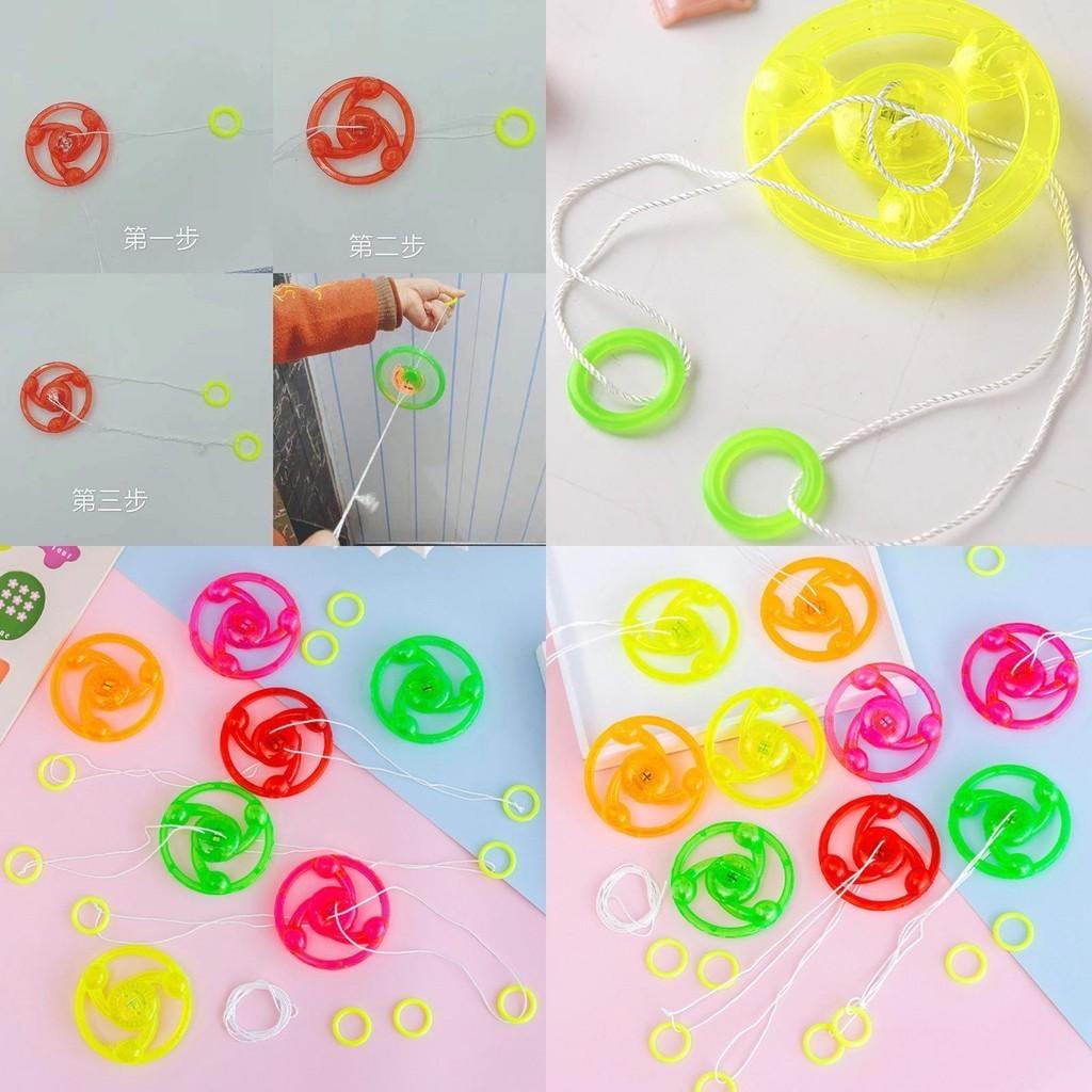 Traditional Jbbr Light-up Pull Cord Gyro Flashing Plastic Toy For Children Students And Collectors