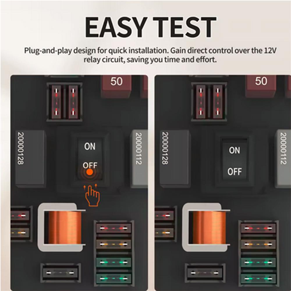 Комплект реле топливного насоса 12 В, 6 шт., Комплект переключателей реле, Тестер реле топливного насоса